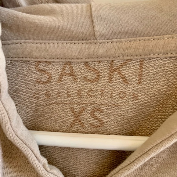 SASKI COLLECTION cropped tan hoodie - Picture 8 of 16